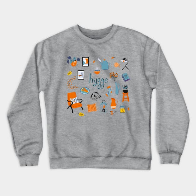 Hygge. Concept of Scandinavian lifestyle. Crewneck Sweatshirt by DanielK